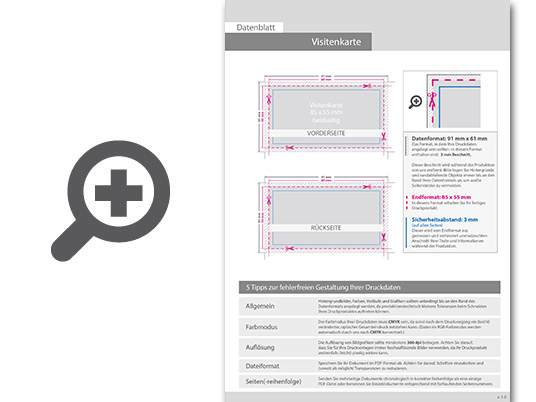 Product Bild visitenkarten_quer_5_5_farbig_85_x_55_mm_mit_einseitigem_vollfl__chigem_uv-lack___beidseitig_bedruckt_(cmyk_4-farbig_+_1_hks-sonderfarbe)