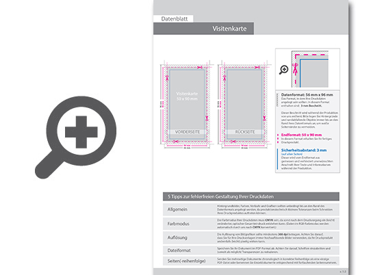 Product Bild visitenkarten_hoch_5_5_farbig_50_x_90_mm_mit_einseitigem_partiellem_uv-lack___beidseitig_bedruckt_(cmyk_4-farbig_+_1_hks-sonderfarbe)